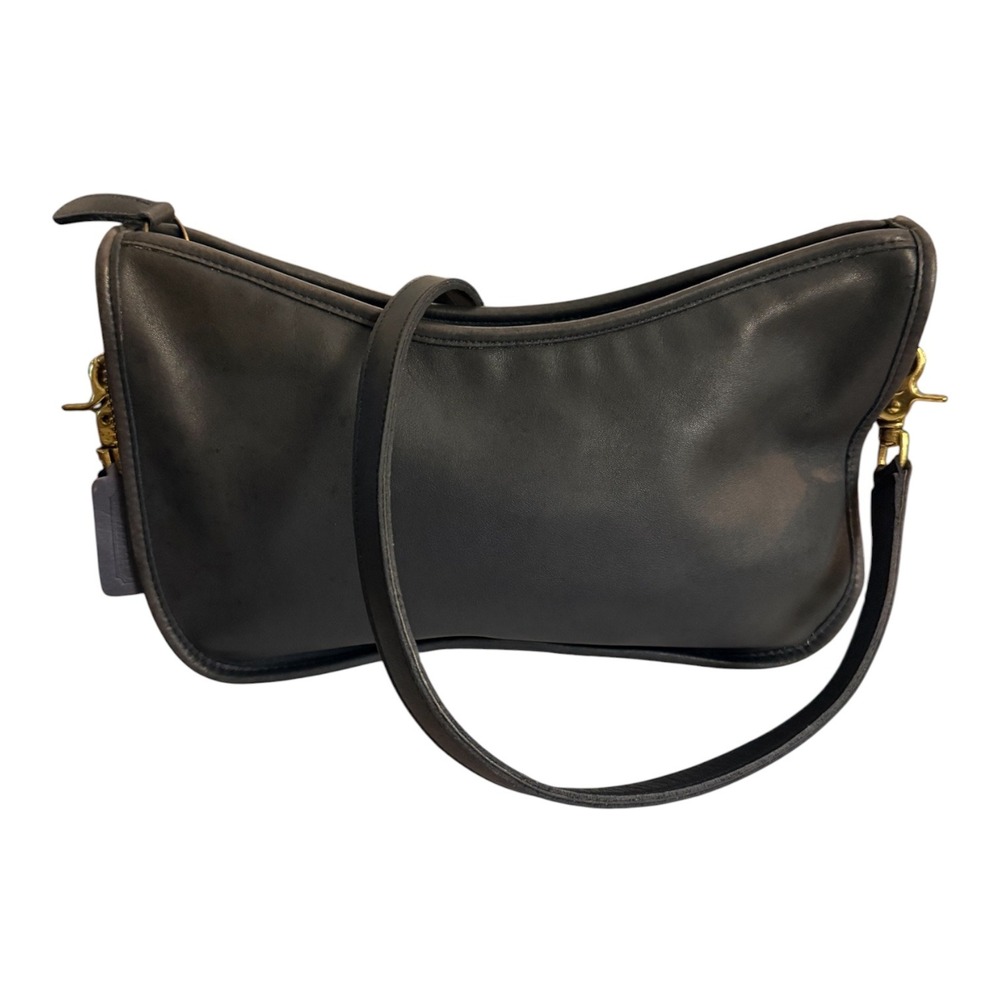 Vintage Coach Swinger 4040 Navy Blue Leather Shoulder Bag USA Hang Tag